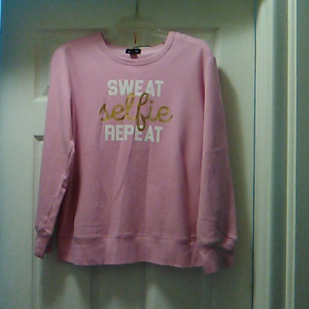 Nwt Pink Sweatshirt (M) - Picture 2 of 3